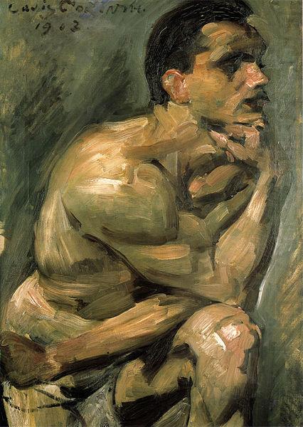 Mannlicher Halbakt, Lovis Corinth